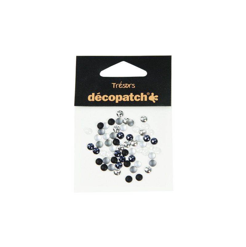 Cabochons noir & blanc Décopatch Ikaipaka jeux & jouets Royan