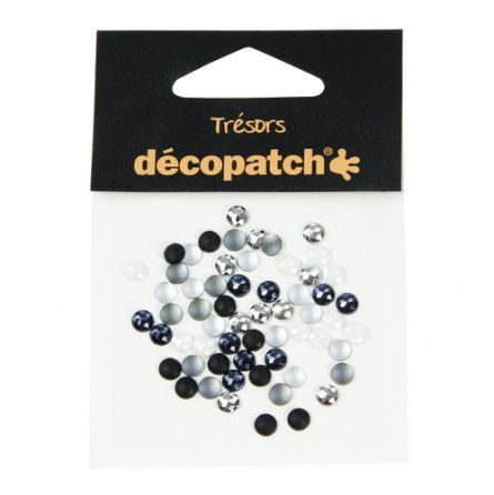 Cabochons noir & blanc Décopatch Ikaipaka jeux & jouets Royan