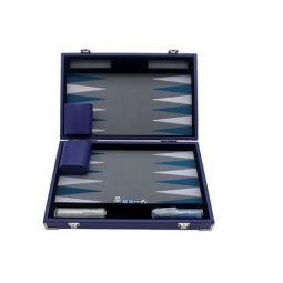 Backgammon Prestige 30cm Bleu  Ikaipaka jeux & jouets Royan