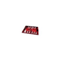 Backgammon simili-cuir 46 cm (Noir)  Ikaipaka jeux & jouets
