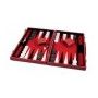 Backgammon simili-cuir 46 cm (Noir)  Ikaipaka jeux & jouets