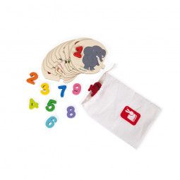 Puzzle J'apprends à compter janod Ikaipaka jeux & jouets Royan