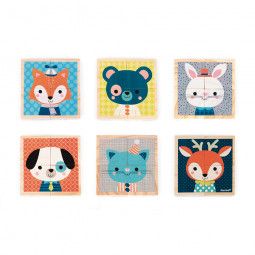 Mes premiers cubes Portraits de la forêt janod Ikaipaka jeux &