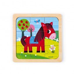 Coffret 3 puzzles Tornado, Titus & Félix janod Ikaipaka jeux &