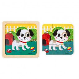 Coffret 3 puzzles Tornado, Titus & Félix janod Ikaipaka jeux &