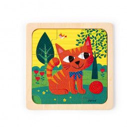 Coffret 3 puzzles Tornado, Titus & Félix janod Ikaipaka jeux &