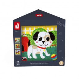 Coffret 3 puzzles Tornado, Titus & Félix janod Ikaipaka jeux &