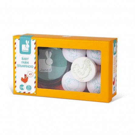 Coffret 5 Baby tampons Ferme Janod janod Ikaipaka jeux & jouets