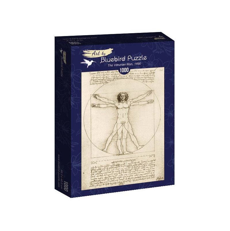 Puzzle 1000p L'homme de Vitruve Léonard de Vinci BlueBird
