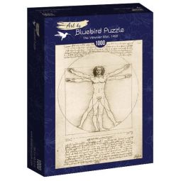 Puzzle 1000p L'homme de Vitruve Léonard de Vinci BlueBird