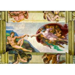 Puzzle 1000p La création d'Adam Michelangelo BlueBird Ikaipaka