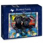 Puzzle 1000p Toutous en voyage (Travel Labs) BlueBird Ikaipaka