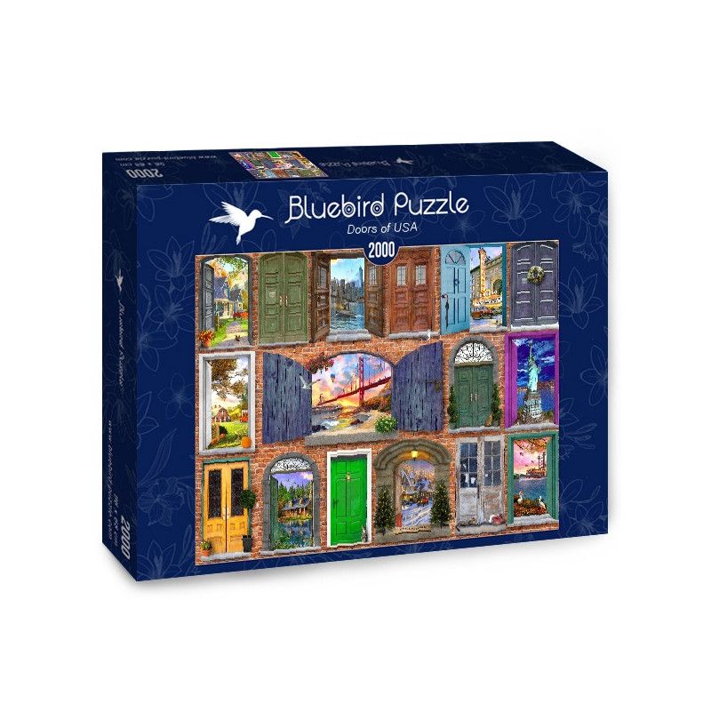Puzzle 2000p Doors of USA BlueBird Ikaipaka jeux & jouets Royan