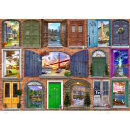 Puzzle 2000p Doors of USA BlueBird Ikaipaka jeux & jouets Royan