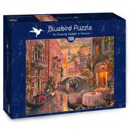 Puzzle 1500p An Evening Sunset in Venice BlueBird Ikaipaka jeux
