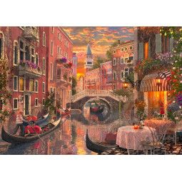 Puzzle 1500p An Evening Sunset in Venice BlueBird Ikaipaka jeux