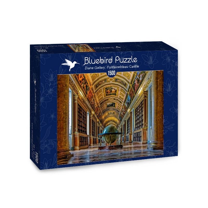 Puzzle 1500p Diana Gallery Fontainebleau castle BlueBird