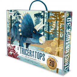 Puzzle 3D L'ère des dinosaures Triceratops Sassi Ikaipaka jeux
