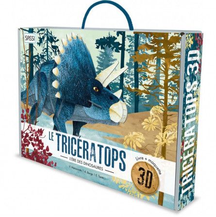 Puzzle 3D L'ère des dinosaures Triceratops Sassi Ikaipaka jeux