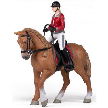 Cheval de promenade et cavalière PAPO Papo Ikaipaka jeux &