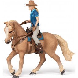 Cheval Western et cavalière PAPO Papo Ikaipaka jeux & jouets