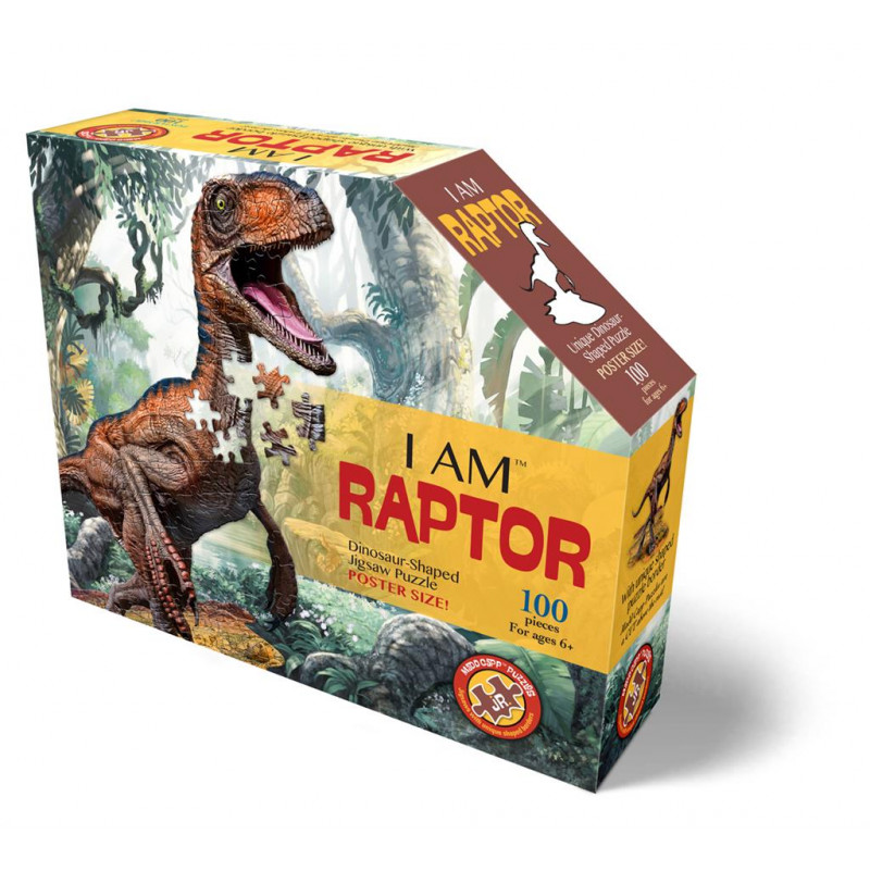 Puzzle 100p I AM Raptor - IkaIpaka Royan