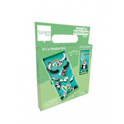 Circuit de billes + Puzzle magnétique Panda - IkaIpaka Royan