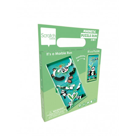 Circuit de billes + Puzzle magnétique Panda - IkaIpaka Royan