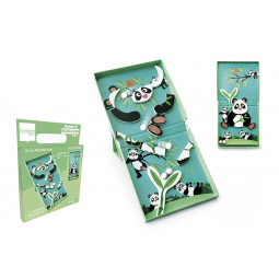 Circuit de billes + Puzzle magnétique Panda - IkaIpaka Royan