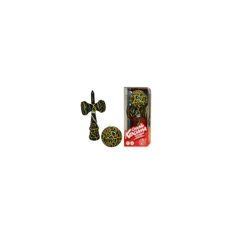 Kendama Crackle Jaune Boule 6 cm - IkaIpaka Royan