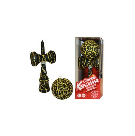 Kendama Crackle Jaune Boule 6 cm - IkaIpaka Royan