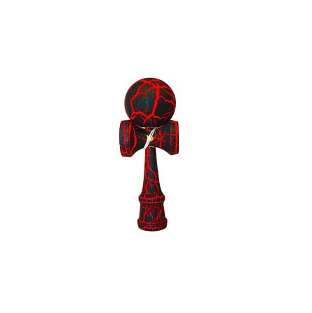 Kendama Crackle Rouge Boule 6 cm - IkaIpaka Royan