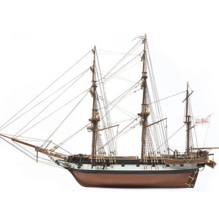 Maquette Bois Bâteau HMS BEAGLE sans voiles - IkaIpaka Royan