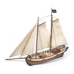 Maquette Bois Bâteau POLARIS avec voiles - IkaIpaka Royan