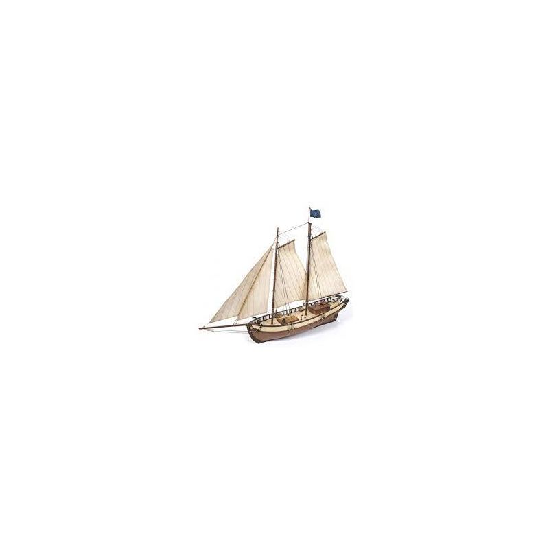 Maquette Bois Bâteau POLARIS avec voiles - IkaIpaka Royan