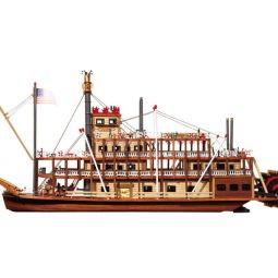 Maquette Bois Bâteau Roue à Aubes Mississippi - IkaIpaka Royan