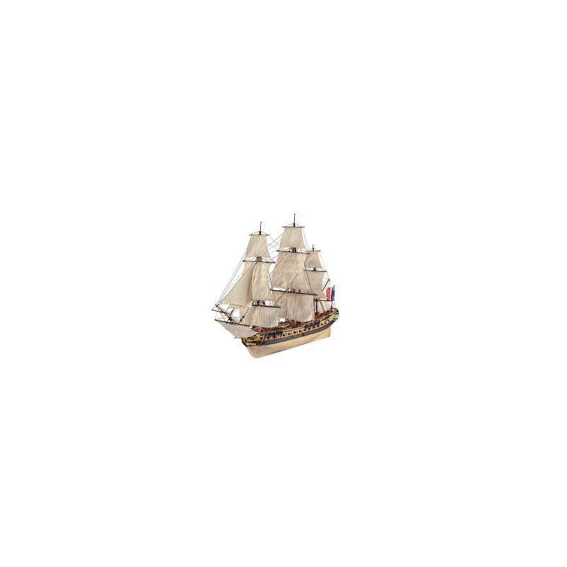 Maquette Bois bâteau Hermione Lafayette - IkaIpaka Royan
