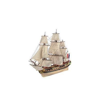 Maquette Bois bâteau Hermione Lafayette - IkaIpaka Royan