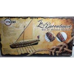 Maquette Bois Bâteau Chaloupe Bucentaure avec voiles - IkaIpaka Royan