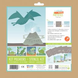 Kit pochoirs Dinosaures - IkaIpaka Royan