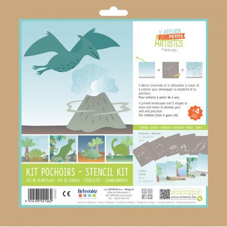 Kit pochoirs Dinosaures - IkaIpaka Royan