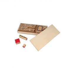 Set 20 tampons bois Ecole - IkaIpaka Royan