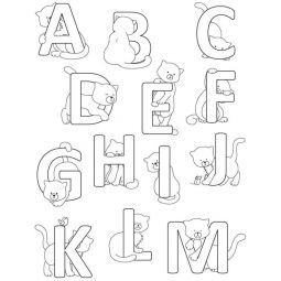 Tampon clear Alphabet Chats - IkaIpaka Royan