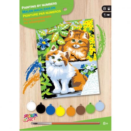 Peinture par n° débutant Chats coquins - IkaIpaka Royan