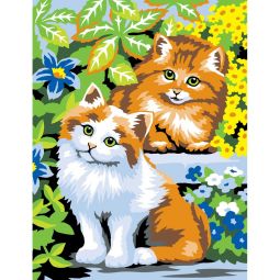 Peinture par n° débutant Chats coquins - IkaIpaka Royan