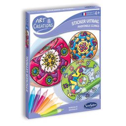Art & Créations Stickers Vitrail Mandalas Sentosphere Ikaipaka