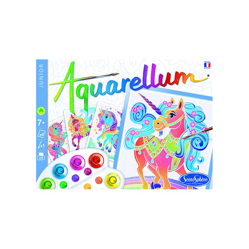 Aquarellum Junior Licornes Sentosphere Ikaipaka jeux & jouets