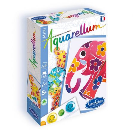 Aquarellum mini Eléphants Sentosphere Ikaipaka jeux & jouets