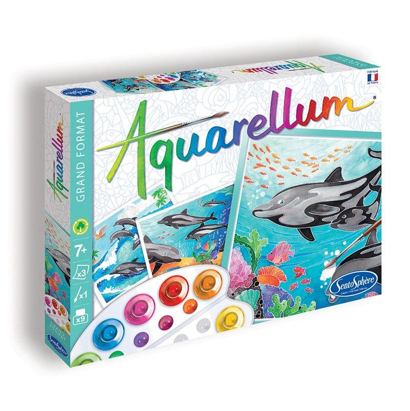 Aquarellum Les Dauphins Sentosphere Ikaipaka jeux & jouets Royan