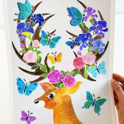 AQUARELLUM "Cerfs enchantés" Sentosphere Ikaipaka jeux & jouets